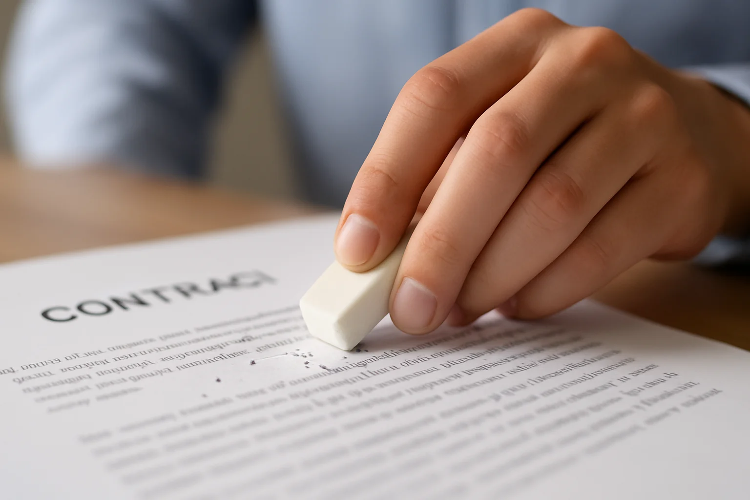 El saneamiento de escritura como el ajuste legal para errores de principiantes