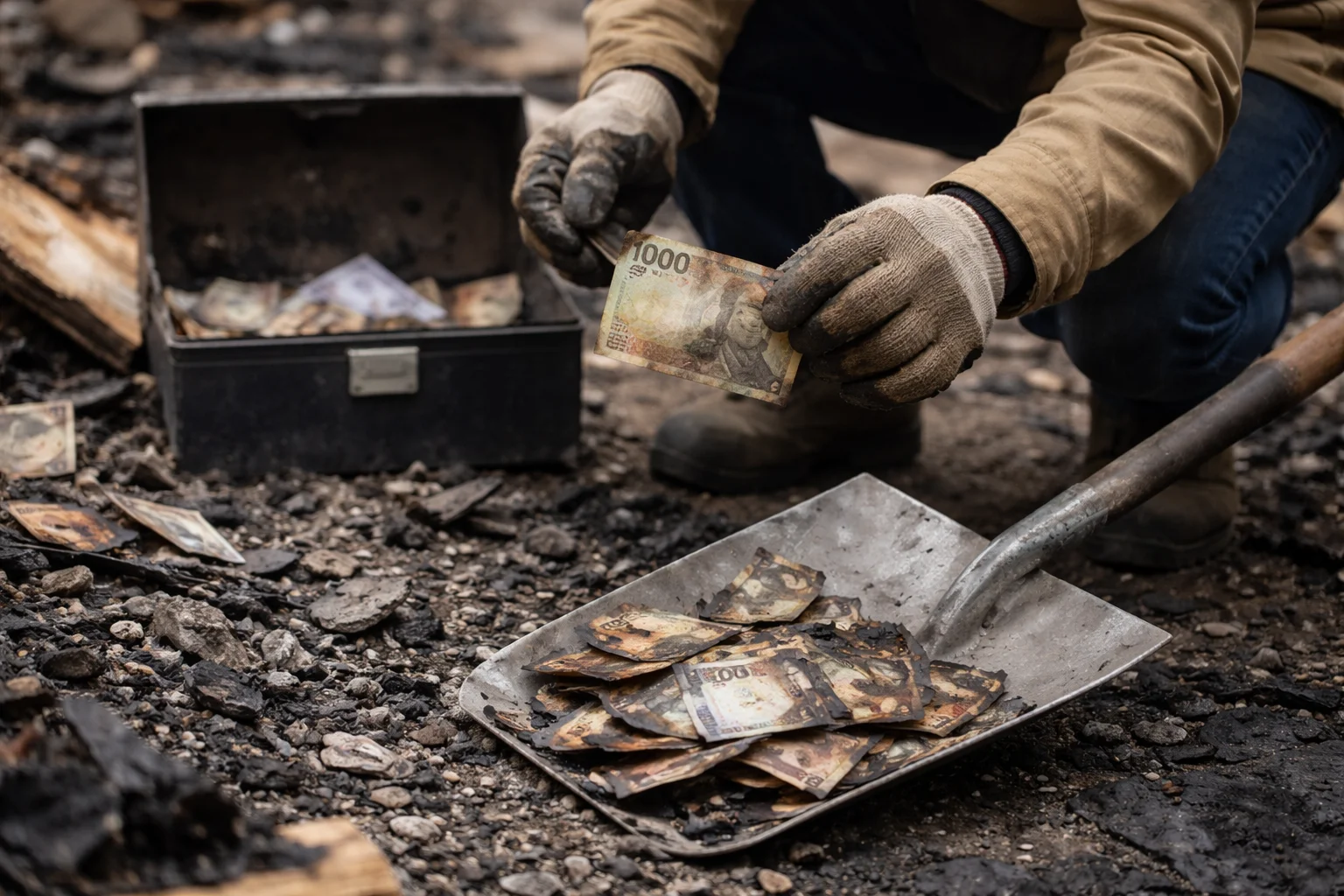 Billetes dañados por incendios: ¿Hay forma de recuperar el dinero?